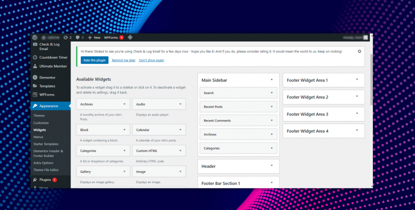 wordpress widgets