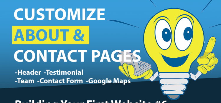 Customize the About & Contact Pages – Tutorial #6